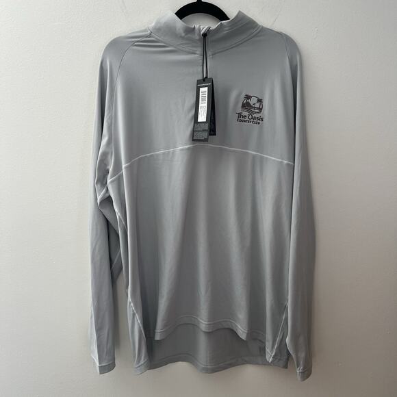 Sun Mountain Other - Sun Mountain Men's 1/4 Long Sleeve Sweater "oasis Country Club" Size L NWT